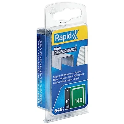 Abbildung von Rapid High Performance Heftklammern Nr. 140 10 mm verzinkter Draht Packung mit 650 Stück