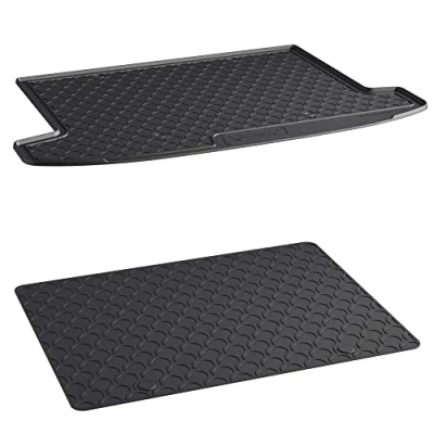 Abbildung von AROBA GL1358DB Set Design Kofferraumwanne &amp; Zusatzmatte Doggy Mat kompatibel mit Hyundai Tucson MHEV Hybrid ab BJ. 12.2020&gt; für variablen Ladeboden Oben passgenau