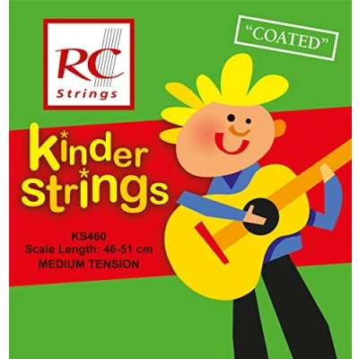 Abbildung von Royal Classics KSM460 Kindersaiten Nylon Gitarrensaiten, wissenschaftlich kalibriert für 46 51 cm Mensurlängen
