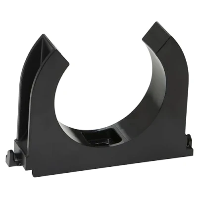 Abbildung von SOMA Rohrclip aus Kunststoff, schwarz, 50 mm, 28 Stück, Klemmschelle, Rohrklemme, UV Beständig