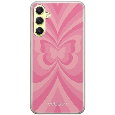 Abbildung von Babaco ERT Group Handyhülle für Samsung A34 5G Original und offiziell Lizenziertes Muster Butterflies 001 optimal an die Form des Handy angepasst, hülle aus TPU
