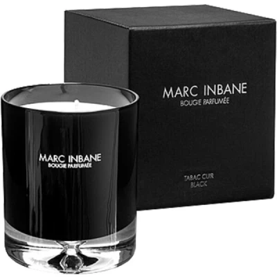 Abbildung von MARC INBANE Luxus Duftkerze Tabac Cuir Schwarz