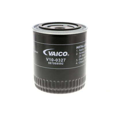 Abbildung von VAICO V10 0327 Ölfilter 3/4 16 UNF Original Qualität mit einem Rücklaufsperrventil Anschraubfilter AUDI: A4 B6 Avant, B6/B7 Cabrio