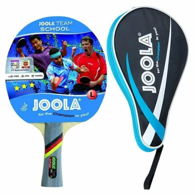 Abbildung von JOOLA Team School Tischtennisschläger + Tischtennishülle Pocket blau