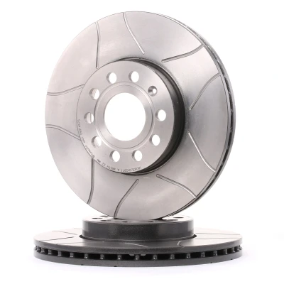 Abbildung von BREMBO MAX LINE 09.9145.75 Bremsscheibe 288 25 5 innenbelüftet, geschlitzt beschichtet mit Schrauben VOLKSWAGEN: GOLF 6, Scirocco III, CADDY 4 Kombi