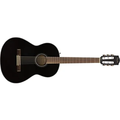 Abbildung von Fender CN 60S Nylon Akustikgitarre, Walnuss Griffbrett, schwarz