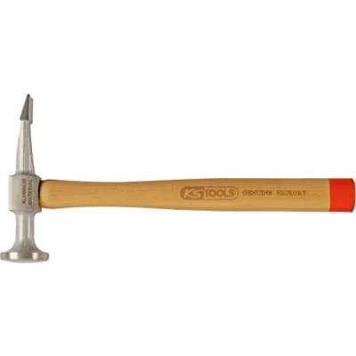 Abbildung von KS Tools 700.1490 Aluminium Karosserie Flachspitzhammer gewölbter Kopf, rund/flachspitz