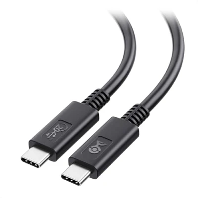 Abbildung von Cable Matters [USB IF zertifiziertes] USB4 Kabel, 1,80 m, kompatibel mit Thunderbolt 3 und USB C; 4 Kabel 20 Gbit/s Daten, 8K Video Unterstützung 100 W Ladeleistung