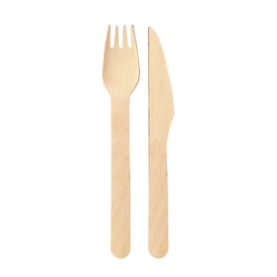 Abbildung von wisefood Einwegbesteck aus Birkenholz, Holzbesteck, 200 Stück Einmal Besteck 16cm, biologisch abbaubar, stabil, umweltfreundlich