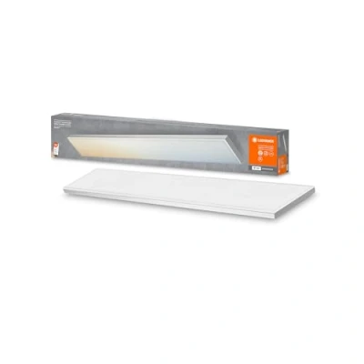 Abbildung von LEDVANCE Smarte LED Deckenleuchte, Panel für Innen mit WIFI Technologie, Lichtfarbe änderbar (3000K 6500K), 800mm x 100mm, Kompatibel Google und Alexa Voice Control, SMART+ PLANON FRAMELESS