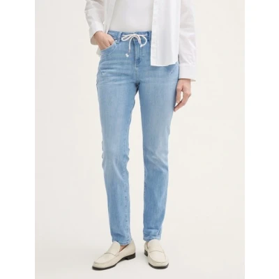 Abbildung von TOM Tailor Jeans Tapered Fit, Damen, Größe: 28x30, Clean bleached blue denim