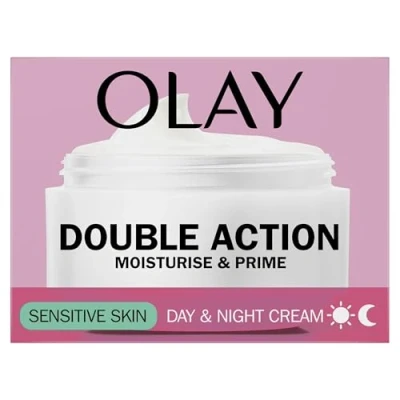 Abbildung von Olay Double Action Day &amp; Night Cream Sensitive ,50 ml (1er Pack) , (Verpackung kann variieren )