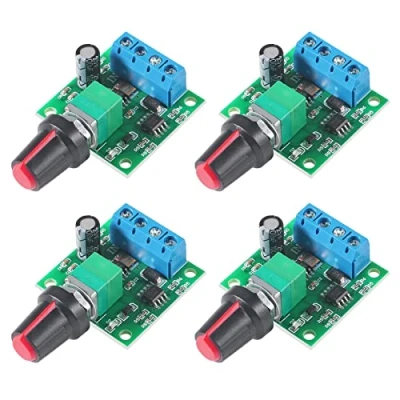 Abbildung von AOICRIE 1,8 V 3 5 6 7,2 12 2A PWM Motor Drehzahlsteller,DC drehzahlregler 12v,Motordrehzahl Schalter Controller Led Volt Regler Speed (4PCS)