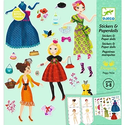 Abbildung von Djeco Paper Dolls und Sticker Massive Fashion Papierpuppen