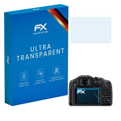Abbildung von atFoliX Schutzfolie kompatibel mit Panasonic Lumix DMC G6 Folie, ultraklare FX Displayschutzfolie (3X)