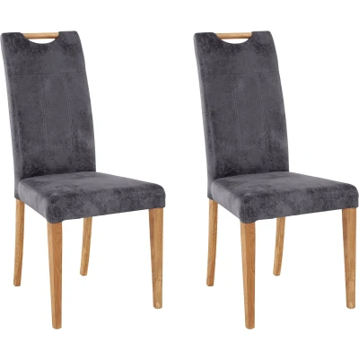 Abbildung von Home affaire Esszimmerstuhl &quot;Roberta&quot;, (Set), 2 St., Microfaser, Bezug aus strapazierfähiger Microfaser