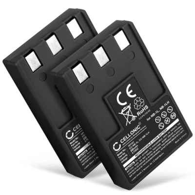 Abbildung von 2X CELLONIC NB 1LH Akku kompatibel mit Canon Digital IXUS 300 330 400 430 500 V2 V V3 PowerShot S100 ELPH 3.6V 3.7V 830mAh