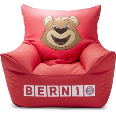 Abbildung von MAGMA Sitting Point FC Bayern München Kindersessel VIP, Perfekte Größe für Kinder, robust und reißfest, Füllung aus 100% Qualitäts EPS, Made in Germany, rot