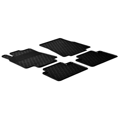 Abbildung von SCHOENEK 453666 Fußmattensatz Gummi vorne und hinten 4 schwarz AUDI: A4 B9 Avant