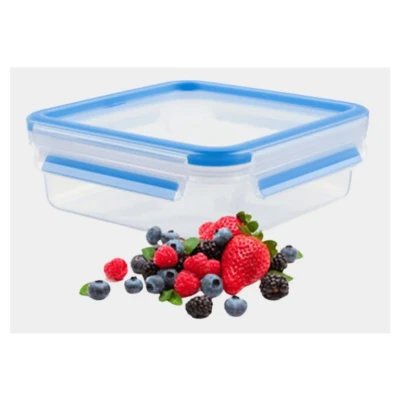 Abbildung von Tefal Master Frischhaltedose für Lebensmittel, rechteckig, transparent/blau, Plastik, 0.85 Litre