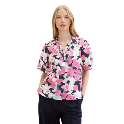 Abbildung von TOM TAILOR Druckbluse, mit Allover Muster