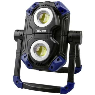 Abbildung von XCell Worklight Twin aufladbar (L x B h 135 185 75 mm, Gewicht 320 g, Kunststoff, 1100 Lumen, 4 5 Ladezeit, 50 m Leuchtweite, inkl. 1 USB C Kabel) 149480