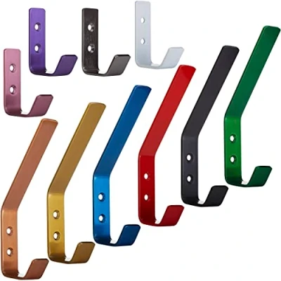 Abbildung von SO TECH® Kleiderhaken Loxten 60 x 20 45 mm oder 142 Edelstahl, (1 St), verschiedene Farben Garderobenhaken Wandhaken bunt