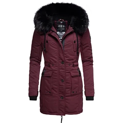 Abbildung von Navahoo Luluna Wintermantel, Damen, Größe: XL, Burgundy