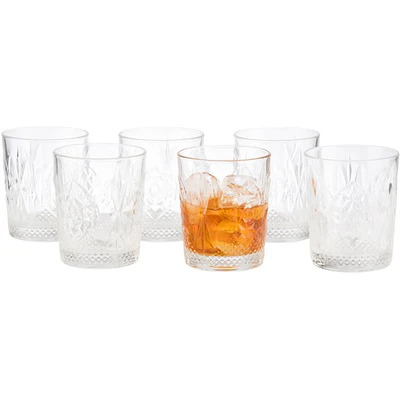 Abbildung von Buddys Tumbler Glas &quot;Buddy&#039;s Bar&quot;, (Set, 6 tlg.), 6er Set Trink , Wasser Whiskeygläser, Tumbler, Glas, 390 ml