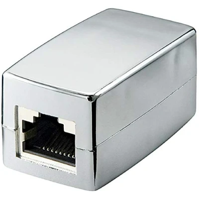 Abbildung von SM PC® Crossover Adapter 2 x RJ45 Kupplung Metallisiert #329