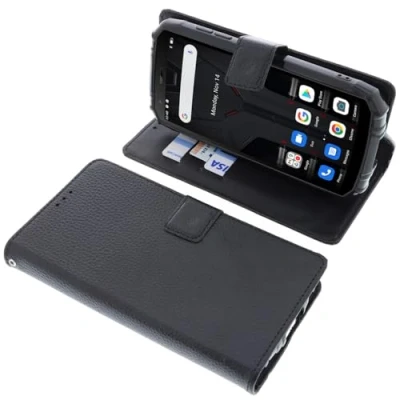 Abbildung von foto kontor Tasche kompatibel mit Doogee S41 / PRO Schutzhülle Book Style schwarz Schutz Hülle Buch