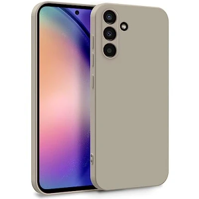 Abbildung von MyGadget Hülle für Samsung Galaxy A54 5G Zweilagige Handyhülle mit Kameraschutz Cover Innenfutter &amp; Silikon außen Grau