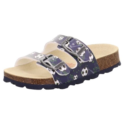 Abbildung von Superfit Fußbettpantoffeln, Blau/Multi, 31