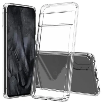 Abbildung von JT Berlin Pankow Clear Schutzhülle Google Pixel 8 Pro Hülle transparent (Wireless Charging kompatibel, Stoßabsorbierender TPU Rahmen, Kratzfeste Rückseite aus Acrylglas, Anti Fingerabdruck)