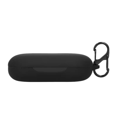 Abbildung von kwmobile Hülle kompatibel mit Anker Soundcore AeroFit Kopfhörer Silikon Schutzhülle Etui Case Cover Schoner in Schwarz
