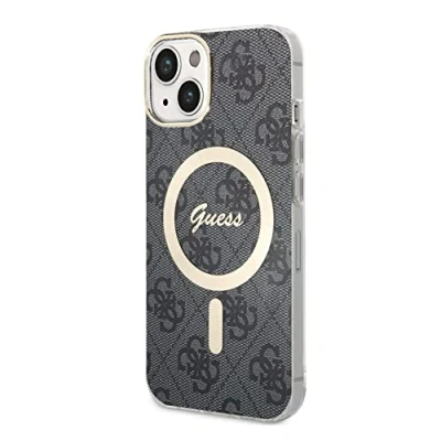 Abbildung von Guess 4G MagSafe Case for iPhone 14 (6,1) Black GUHMP14SH4STK