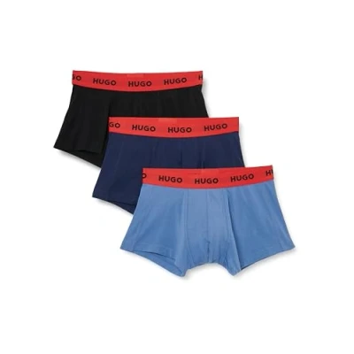 Abbildung von HUGO Trunk Triplet 3 PACK Panties, Herren, Größe: Large, Blue