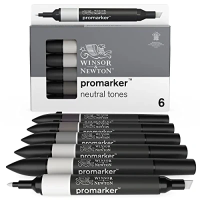Abbildung von Winsor &amp; Newton ProMarker 6pcs Neutral tones