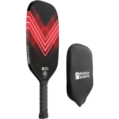 Abbildung von Kasaca Pickleball Paddel, USAPA Kohlefaser Paddel mit Pickle Ball Paddle Cover, Raquette Schläger Edgeless Style, Mittelstufe bis Profi ​