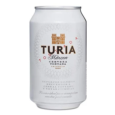 Abbildung von TURIA Brown ale from Valencia bier (PACK 36x33cl) VERKAUFT VON AMZ_store Beer, Sor, Ol, Cerveza, Piwo, Olut, Biere, пиво, geschenke, biere der welt, san miguel bier, set