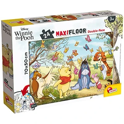 Abbildung von Liscianigiochi 86665 Disney DF Maxi Floor 24 Winnie The Pooh Puzzle für Kinder, Mehrfarbig