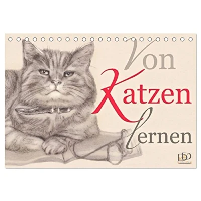 Abbildung von Von Katzen lernen (Tischkalender 2025 DIN A5 quer), CALVENDO Monatskalender