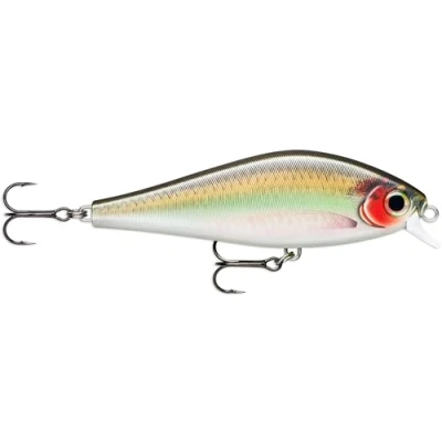 Abbildung von Rapala Super Shadow Rap Fishing Lure Plastikkonstruktion Köder freies Wasser Draw STAT TOT 0.9 1,2 m Größe 11 cm / 38 g Hergestellt in Estland Gelbdather