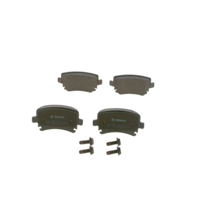 Abbildung von BOSCH 0 986 494 053 Bremsbelagsatz Low Metallic mit Montageanleitung, Anti Quietsch Blech, Schrauben VOLKSWAGEN: Jetta 3, Caddy 3 Kombi