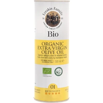 Abbildung von Lyrakis Family Olivenöl BIO 500 ml Griechisches Natives Extra, Zertifiziert BIO,Premium Erste Kaltpressung, Reich an Polyphenolen, Koroneiki Oliven, Neue Ernte aus Kreta Seit 1975