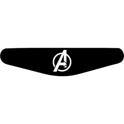 Abbildung von Decus Shop Play Station PS4 Lightbar Sticker Aufkleber The Avangers Logo (schwarz)