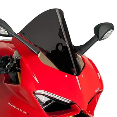 Abbildung von Racingscheibe kompatibel für Ducati Panigale V4/ S 18 19 dunkel getönt Puig