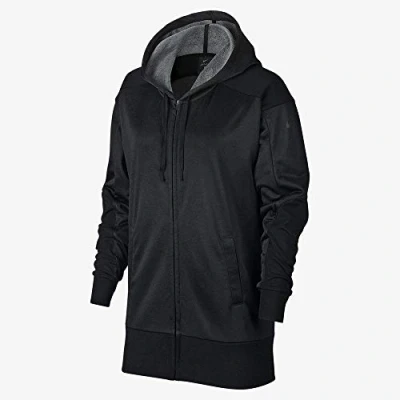 Abbildung von Nike Damen Dry Full Zip Kapuzenjacke, Black/Htr/Black, S