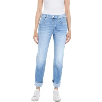 Abbildung von Replay Damen Jeans Maijke Straight Fit Bio, Light Blue 010 (Blau), 25W / 28L