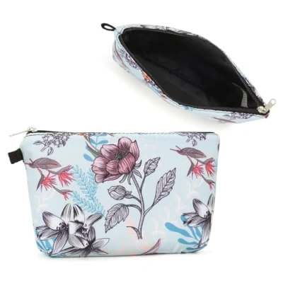 Abbildung von Miss Lulu Kleine Kosmetiktasche Reise Make up Tasche Kulturbeutel Organizer Kosmetikzubehör für Damen Tampon Aufbewahrung Binden Perioden mit Reißverschluss Hygienebeutel